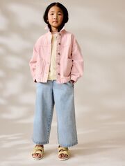 Куртка джинсовая для девочки Next E25-206, Белый, Розовый