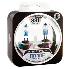 Галогеновые лампы MTF Light ARGENTUM +80% H27 881