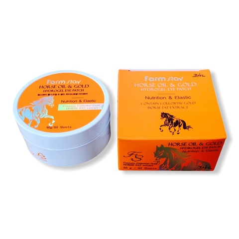 FARMSTAY HORSE OIL&GOLD HYDROGEL EYE PATCH