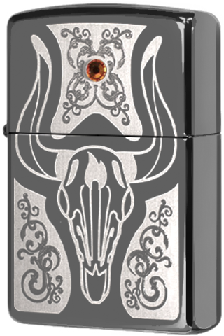 Зажигалка ZIPPO с покрытием Black Ice, латунь/сталь, чёрный, 57x38x13 мм (Western) Wenger-Victorinox.Ru