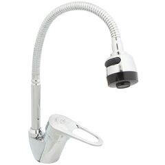 Смеситель для кухни, Solone, гибк излив, с картриджем, хром, LOP4-B043