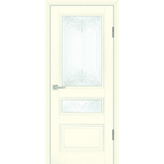 Купить Межкомнатная дверь экошпон Profilo Porte PSC-29 магнолия остеклённая