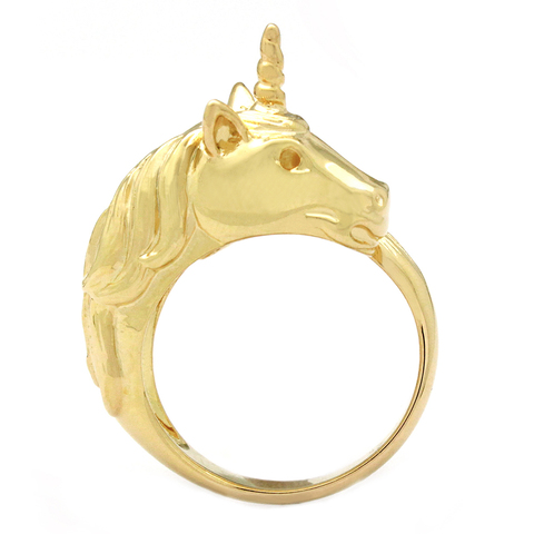 Кольцо Единорог (золотой)