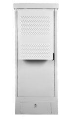Шкаф уличный всепогодный укомплектованный напольный ЦМО ШТВ-1-ТК-MC3, IP54, 18U, 1310х745х630 мм (ВхШхГ), дверь: металл, цвет: серый, (ШТВ-1-18.7.6-К3
