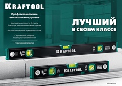 KRAFTOOL 1500 мм, с зеркальным глазком, уровень (34781-150)