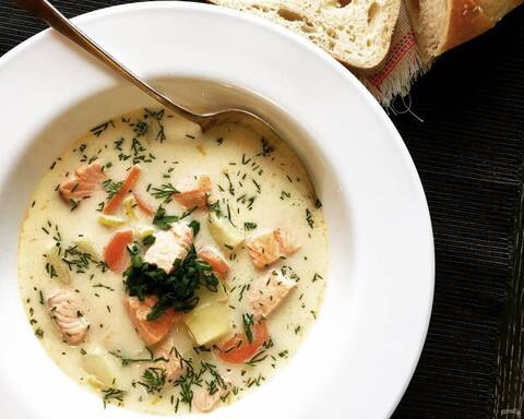 Уха по-фински из нерки