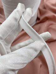Кант декоративный хлопковый 12 мм белый