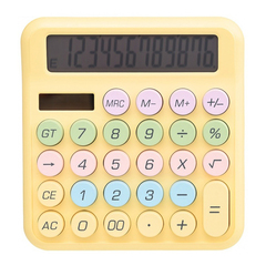 
          Калькулятор настольный Basir 12 Bit, двойное питание, 12-разрядный, размер 15,4*14,6*2,6 см