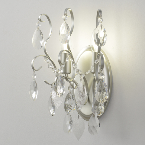 Настенный светильник Crystal Lux ESMIRALDA AP2 SILVER