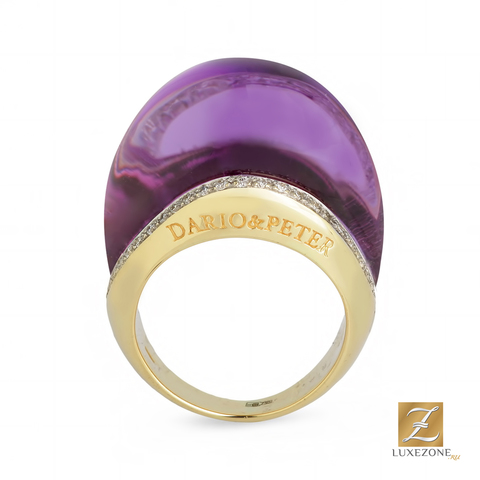 Dario&Peter Ring Dionisio Amethyst YG - 2