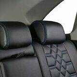 Авточехлы "КОБРА". Индивидуальный пошив для Pontiac Vibe. Экокожа. Алькантара.