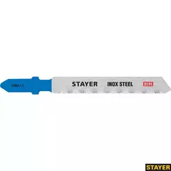 STAYER T118GF, T-хвост., Bi-Metal, по металлу 0.5-1.5 мм, шаг зуба 1.1 мм, раб. длина 50 мм, 2 шт, полотна для лобзика, Professional (15994-1.1)