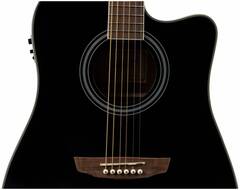 Гитара электроакустическая шестиструнная FLIGHT AD-200 CEQ BK