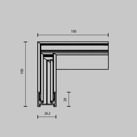 Комплектующие для трековой системы Maytoni Accessories for tracks exility TRAM034CL-41B
