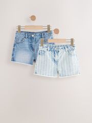Шорты джинсовые для девочки Next AD0-169, 2 шт., Голубой