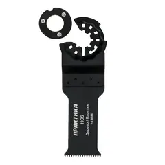 Насадка для МФИ ПРАКТИКА режущая Т-образная, HCS, по дереву, 28 мм, мелкий зуб (240-126)