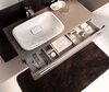 Geberit 824261000+245460600 824261000 myDay Шкафчик под раковину 1150x200x520 мм.какао с молоком+245460600 Раковина встраиваемая на столешницу 600 мм