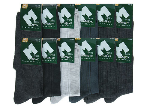 704-2 носки мужские 42-48 (12шт.) цветные