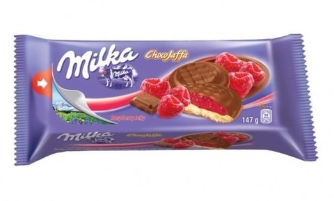 Бисквиты Milka Choco Jaffa Raspberry 147 гр