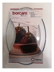 Овальная форма для запекания 2,3 литра Borcam 59064 форма для выпечки жаропрочная стеклянная 30,6х21,6х6 см 1/2 коробка