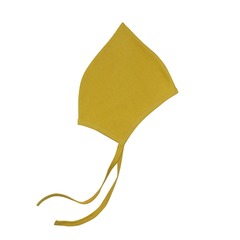 Шапочка для новорожденного горчица