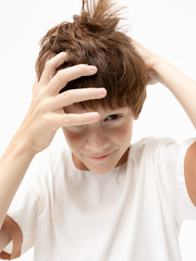 Футболка с контрастной окантовкой Mjölk Ecru/Camel