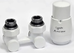 Установочный комплект PREMIUM ELEGANCKIE с термоголовкой PRESTIGE ¾” / ¾” Белый матовый