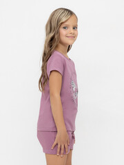 фуфайка  для девочки  КР 302715-1/темная орхидея к553