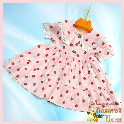 Платье хл/муслин д (3-6) 260106-L1099