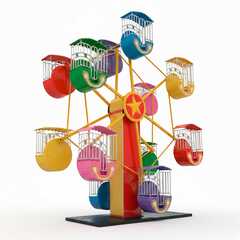 Колесо обозрения «Небосвод» двустороннее  — 8 м, 12 кабин, до 24 человек