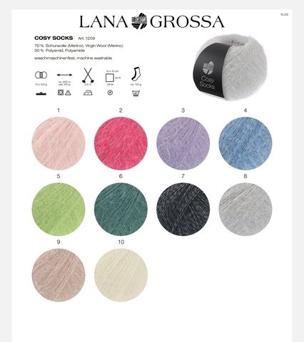Lana Grossa Meilenweit Cosy Socks 10