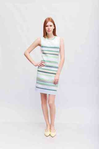 Marc Cain Sports Платье трикотажное в разноцветный узор