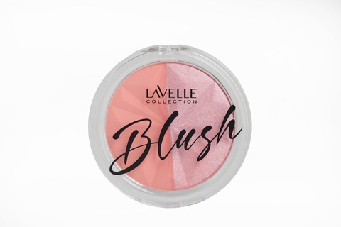 LavelleCollection Палетка румяна и хайлайтер Blush&Glow тон 01 нежно-розовый