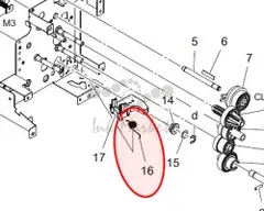 Konica Minolta Torsion coil spring original A161258501