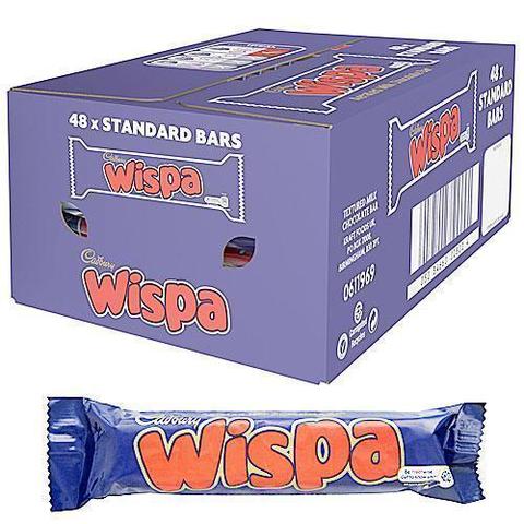 Cadbury Wispa воздушный шоколадный батончик блок 36 гр х 48 шт