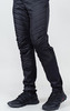 Премиальный костюм для лыж и зимнего бега Nordski Hybrid Hood Warm 2.0 Black-Grey
