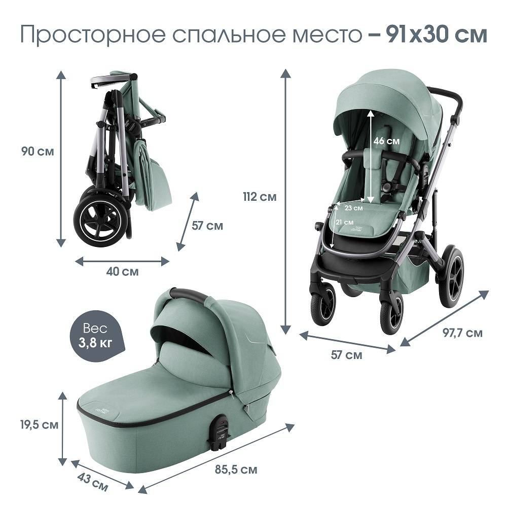 Спальный блок для коляски Britax Roemer SMILE 5Z, Space Black