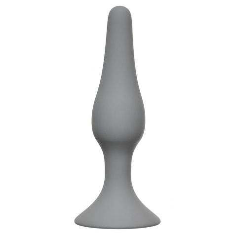 Серая анальная пробка Slim Anal Plug XL - 15,5 см. - Lola Games Back Door Collection Black Edition 4204-03Lola