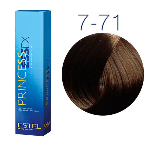 Estel Professional Princess Essex 7-71 (Средне-русый коричнево-пепельный) - Крем-краска для волос