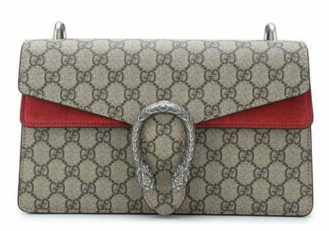 Сумка Gucci Dionysus GG Supreme Small бежевый/красный