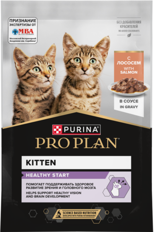 Pro Plan пауч для котят (лосось) 85 г