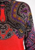 Платье из шелка и кашемира ETRO