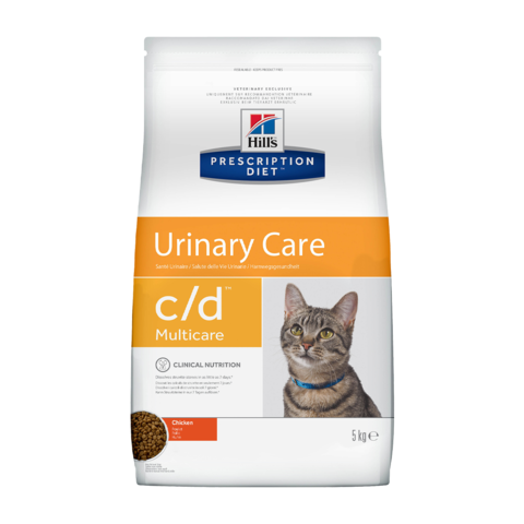 Hill's Prescription Diet c/d Multicare Urinary Care Сухой диетический корм для кошек при лечении и профилактике цистита и мочекаменной болезни с курицей