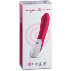 Вибратор Mystim Terrific Truman вишневый