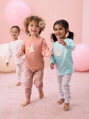 Пижама для девочки Next Q96-761, 3 шт., Розовый, Голубой