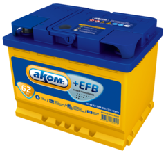 AKOM EFB 6CT- 62 аккумулятор