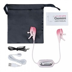 Вибрирующие зажимы для сосков Gemini LOVENSE (управление через приложение)