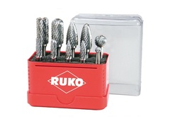 Набор бор-фрез твердосплавных 10шт HM S=6мм Mini-Box Ruko 116002
