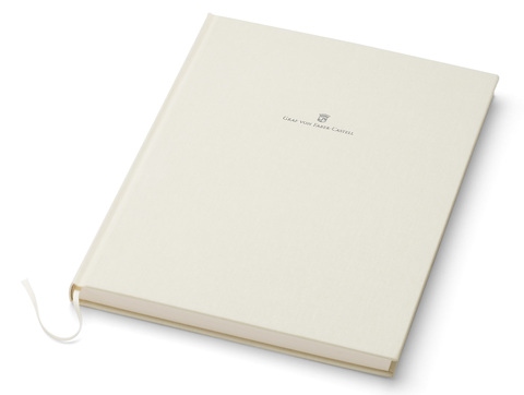 Книжка записная Graf von Faber-Castell в льняном переплете A4 Chamois