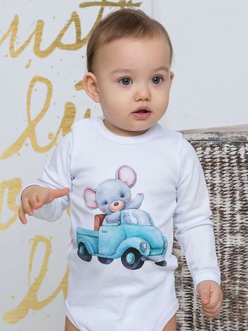 Боди "Мышонок на машинке"